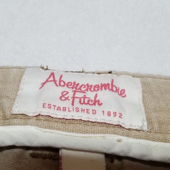 Abercrombie & Fitch Vintage Y2K Khaki Flare Low Rise Pants Jeans 6 - Picture 10 of 10